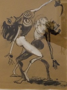 Art by Monya Flannigan. The paintings focus on the archetypal image of Eve