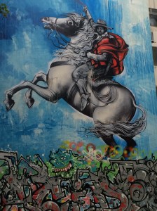 Free hand mural with just a spray can