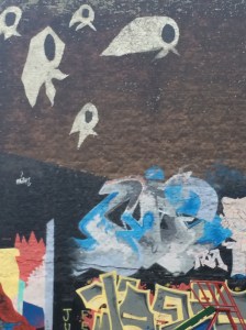 The ghost like images represent the moms and grandmothers who lost their children  